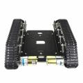 KOGEEK TS100 Tank Chassis TS100 Shock Absorber Metal Robot Tank Car Kit Chassis for Arduino UNO R3 Intelligent Track Car/Tank Chassis Tank Crawler Chassis DIY Kit.