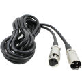 cord microphone Black 2.5M / 1M Long 3 Pin XLR Male to Female Extension Microphone Mic Cable For Phantom Power.