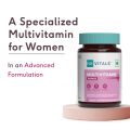 HealthKart HKVitals Multivitamin Plus Women, Advanced Daily Multivitamin for Active Women | for Energy, Joints, Skin & Hair; with Iron, Vitamin C, Veg Collagen, Hyaluronic Acid & Biotin, 30 Tablets. 