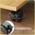 Desktop Computer Host Bracket Pad Riser Base under Table CPU Frame Stand Movable Tray Rack with Wheels. 