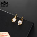 Carat Women Square Rhinestone Pendant Necklace Ear Stud Earrings Party Jewelry Set. 