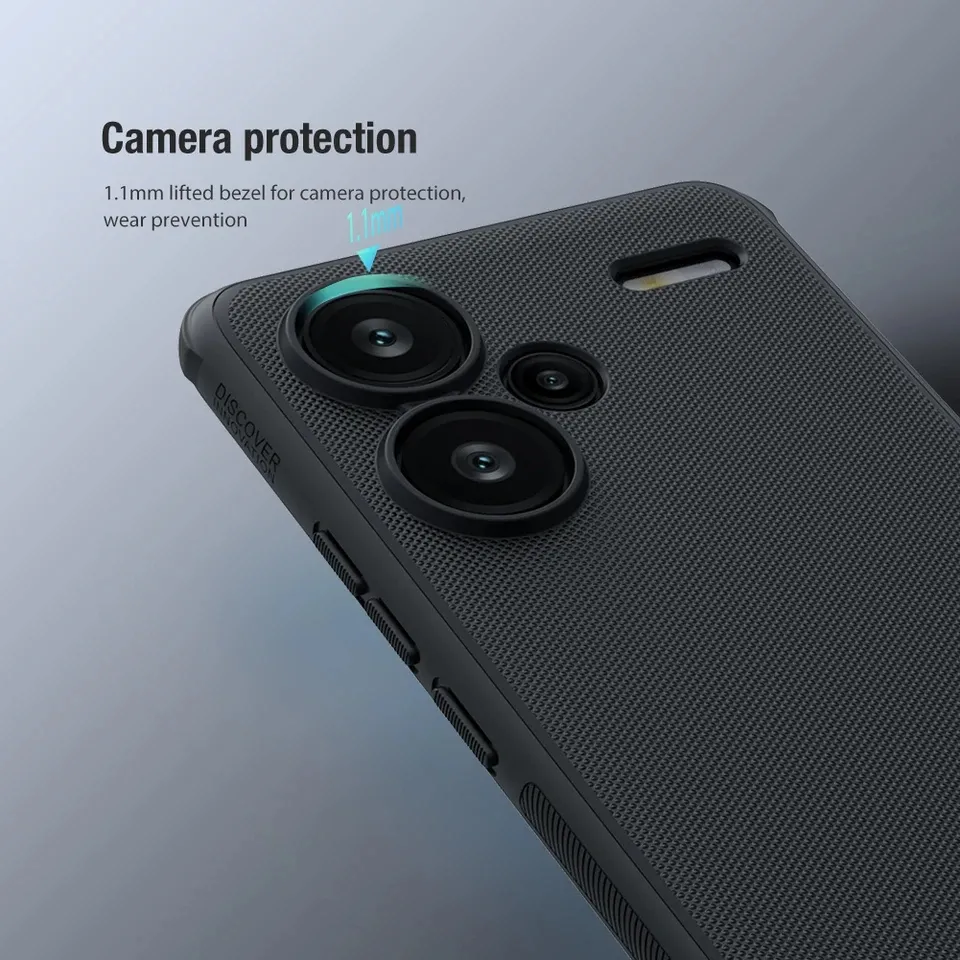 Nillkin Custodia Per Xiaomi Redmi Note 13 Pro - CamShield Pro Con Sportellino Scorrevole Per Fotocamera, TPU+PC