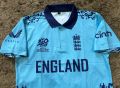 England Away T20 Men's Cricket World Cup Jersey 2024 Premium Quality Short Sleeves. 