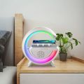 LED Wireless Charging Table Lamp Bluetooth Speaker Intelligent Atmosphere RGB Light Bluetooth Speaker With Wireless Charging BT2301 Wireless Charger Speaker. 