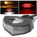 New 12V Universal Motorcycle ATV Taillight 5In1 LED Rear Tail Lights Brake Stop Light Turn Signal License Plate Light. 