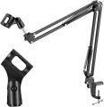 Professional Recording Microphone Table Stand For Dynamic and Condenser Mic NB-35 Microphone Stand For BM800 Holder Arm Studio Professional Stand For Microphone Clip Mounting Extendable Recording Mic Stand. 