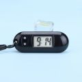 Unisex Student Electronic Clock Keychain Mini Electronic Student Oval Watch Digital Table Time Display Clock Hanging Keychain. 