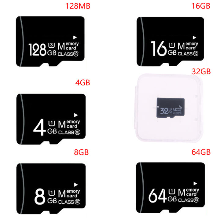 Micro TF SD Card 128MB 4GB 8MB 16MB 32MB 64MB SD Card Memory Card For Phone Tachograph Camera Gonghpng
