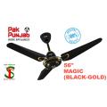 Pak Punjab 56" Ceiling Fan - MAGIC (Black Gold) - Made in Pakistan.