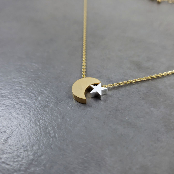 %E3%80%90Daily%20Necessities%20For%20Anyone%20Store%E3%80%91Delicate%20Moon%20Stars%20Pendant%20Necklace%20Jewelry%20Stainless%20Steel%20Gold%20Color%20Phase%20Choker%20Best%20Gifts%20-%20Image%203