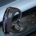 New V12 Bluetooth Headset Digital Display with Charging Case Business Hanging Ear Single Ear V8 V9 Standby. 
