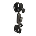 Dual Ball Clamp Mount 360 Degree Rotation T Knob Locking Crab Pliers Clip Action Camera Mount for Go 3 Action Camera.