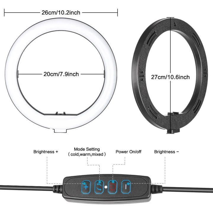 10inch%20Mini%20Selfie%20LED%20Video%20Ring%20Light%20Lamp%20With%20Table%20Tripod%20For%20YouTube%20Phone%20Live%20Photo%20Photography%20Studio%20-%20Image%204