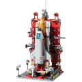 Chinese spaceship Shenzhou rocket model compatible with lego building kids bricks boy toys birthday gifts.