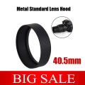 40. 5mm Metal Standard Lens Hood Screw-in For Canon EOS Nikon Pentax Leica Fuji Sony Olympus A6500 A6300 S. LR Accessories. 