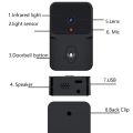 Tuya Smart Video Doorbell WiFi Wireless HD Camerabattery powered camera Security Door Bell Wi-Fi Intercom for Home Apartment.