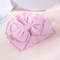Accessories Baby Girl Cotton Turban Big Bow Hat Toddler Kids Head Wrap Newborn Beanie Solid Color Infant Bonnet Cap 0-2T.