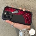 MissConnie Cool Cartoon Spider-Man Phone Cover Compatible For IPhone 16 13 11 15 14 12 Pro Max 7Plus X XR 7 6 15 8 6S Plus XS MAX SE 2020 Trend Brand Anime Marvel Angel Eyes Shockproof Soft Case. 