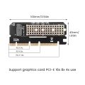 M.2 NVME SSD to PCIe 4.0 X4/X8/X16 Adapter Card, PCIe 3.0 X4/X8/X16 Adapter Card 2280 SSD PCIE X4 Expansion Card for Desktop PC, PCI-E GEN3 16Gbps Full Speed. 