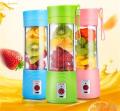 Mini USB Rechargeable Portable Electric Fruit Juicer with 6 Blades - Efficient Smoothie Maker and Blender Machine.