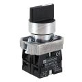 22mm Latching 2 NO 3-Position Rotary Selector Select Switch ZB2-BE101C Black.