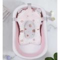 Cartoon Baby Shower Bath Tub Pad Non-Slip Safety Nursing Foldable Support Comfort Body Cushion Mat Pillow. 