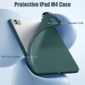 New Compatible with iPad Pro 11 Inch Case (M4, 5th Gen 2024) with Pencil Holder, Smart Cover with Protective Trifold Stand & Soft TPU Back, Auto Wake/Sleep, Support Pencil Pro, Black - Dark Blue - Green. 