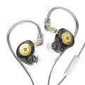 KZ EDX Pro Hi-Fi bass Dual Magnetic Dynamic Earbuds with Mic. 