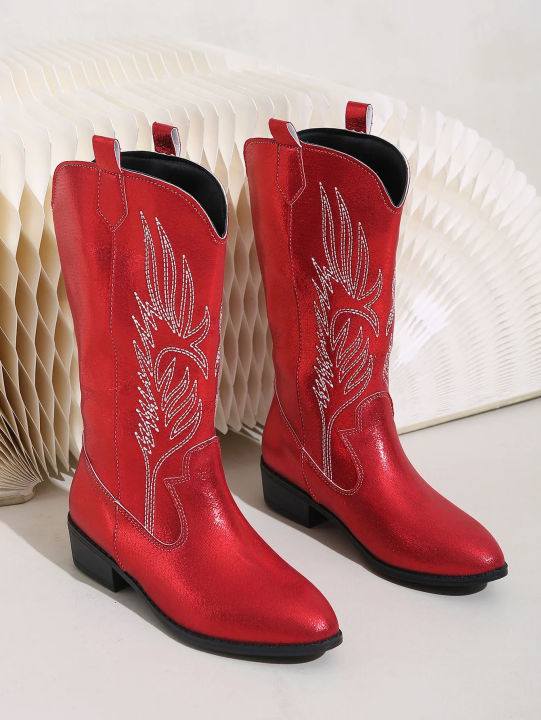 Western%20Cowboy%20Boots%202024%20Winter%20Fashion%20Mid-calf%20Women's%20Boots%20Retro%20Pointed%20Toe%20Slip-on%20Mid%20Heel%20Pink%20Boots%20Shoes%20for%20Women%20-%20Image%209
