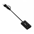 USB Audio Sound Card Adapter Aluminum Alloy Professional Converter for Laptop Headset PC Speaker. 
