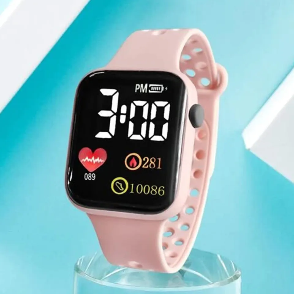 just like Rubbers Strap Digital Watch for Women