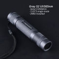 Gray Convoy S2 UV 365nm flashlight ,7135*5 single mode,zwb2 filter installed,UVA 18650 Ultraviolet flashlight,torch.