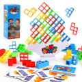 Stacking Game Dinosaur building blocks party game toy Stacked High Tetris Block Desktop Balance Block Stacked Puzzle Board Game. 