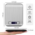 Kitchen Scale Stainless Steel Digital 10kg High Precision Food Weighing Machine. 