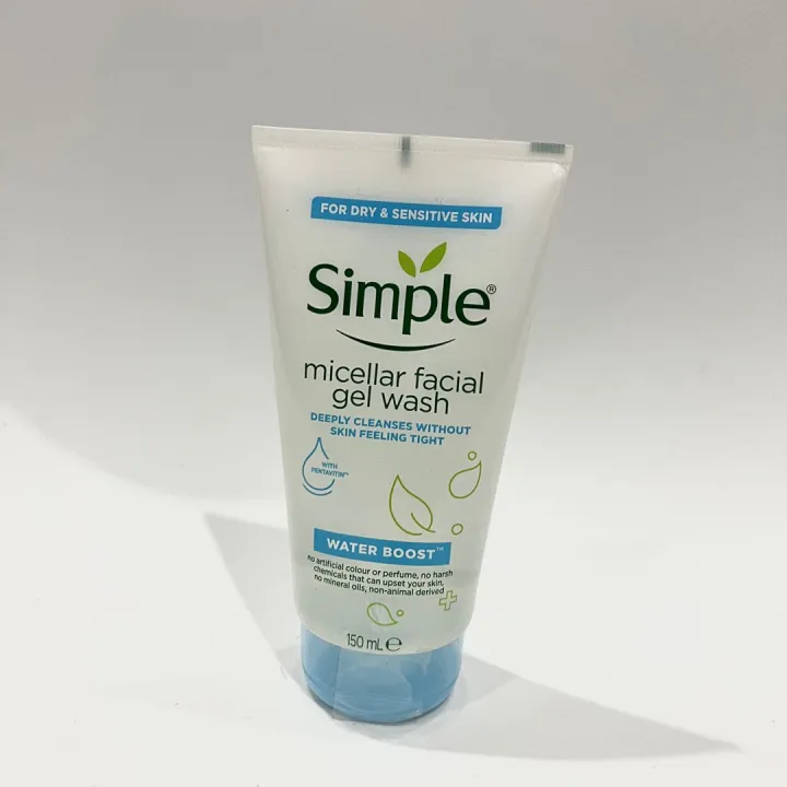 Simple%20Water%20Boost%20Micellar%20Facial%20Gel%20Wash%20150ml%20(International)%20-%20Image%202