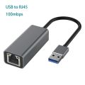 USB Type-c To RJ45 100/1000Mbps Lan Internet Cable Aluminum USB Type C Ethernet Adapter Network Card For MacBook Laptop PC. 