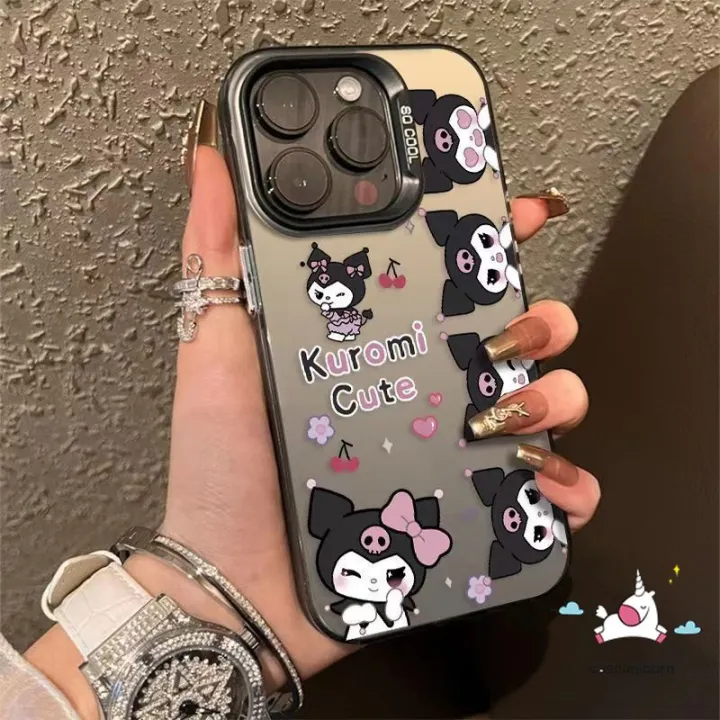 Cartoon%20Sanrio%20Cute%20Kuromi%20Phone%20Case%20Compatible%20for%20IPhone%2011%2015%2012%2013%2014%20Pro%20Max%20X%20XS%20Max%20XR%20Luxury%20Plating%20Metal%20Button%20Lovely%20Kuromi%20Silicone%20Shockproof%20Soft%20Cover%20-%20Image%206