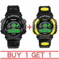 Buy 1 take 1 Cheap digital WATER RESISTANT CHILD'S WATCH can light up. 