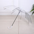 Outdoor Korean Umbrella Folding Cute Korean Mini Fresh Simple Sen Series Trifold Cherry Blossom Transparent Japanese Umbrella Moonlight Shines.