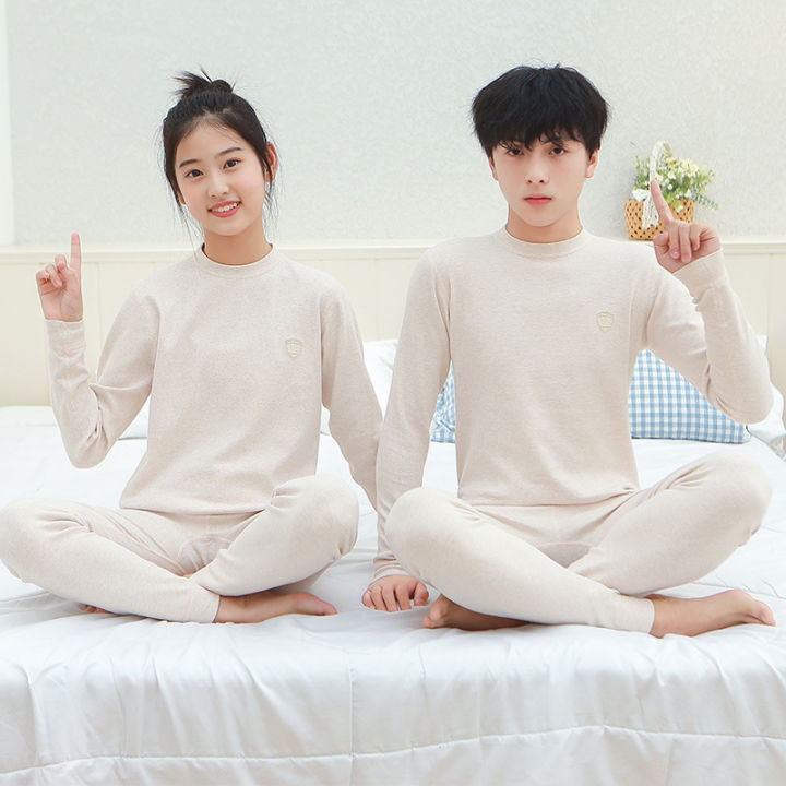Boneless%20Shu%20velvet%20color%20cotton%20children's%20underwear%20set%20for%20boys%20and%20girls%20Cotton%20home%20elastic%20base%20warm%20autumn%20clothes%20and%20autumn%20pants%20-%20Image%204