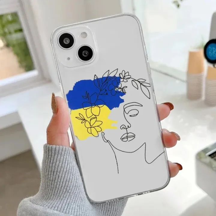 Ukraine%20Flag%20Phone%20Case%20for%20IPhone%2014%2013%2012%2011%20Pro%20Max%207%208Plus%20SE%20XS%20X%20XR%20Cover%20Clear%20Abstract%20Art%20Girl%20Shell%20for%20IPhone%2015%20Case%20-%20Image%202