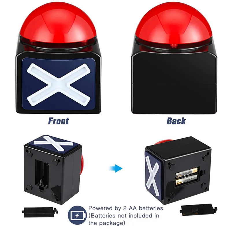 Game Buzzer Alarm Button Got Talent X Buzz Sounds And Light Contest Quiz Answer Activity Fun Play
