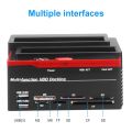 Hannord 2.5/3.5 SATA IDE HDD Docking Station Clone HDD Enclosure Station USB 2.0 Type C Hub MS/M2/XD/CF/SD/TF Card Reader. 