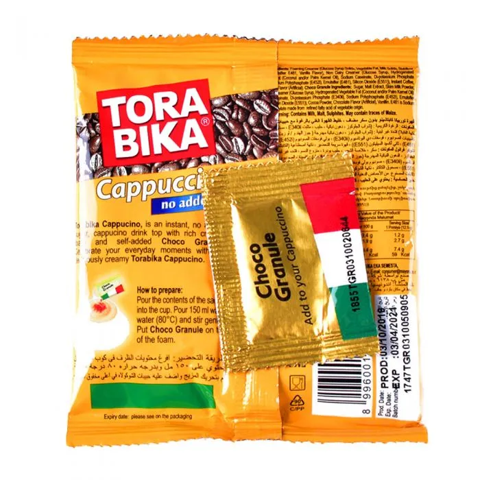 TORA%20BIKA%20Sugar%20Free%20Cappuccino%20Coffee%2012.5gm%20-%20Combo%20of%2020%20Pack%20-%20Image%203