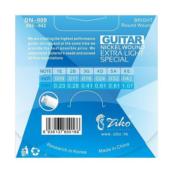 Ziko%20DN-009%20Electric%20Guitar%20Strings%20Nickel%20Wound%20Hexagon%20Alloy%20Core%20(DN-009)%20%20Extra%20Light%20Special%20-%20Image%204