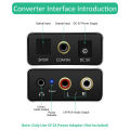 Digital to Analog Audio Converter-1 * Digital to Analog Audio Converter
1 * Optical Cable
1 * USB Power Cable-black.