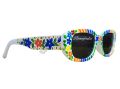 Colorful Rickshaw paint sunglass for Girls. This sunglass can be adapted to yellow ceremonies and festivals in a very beautiful way. (Hand painted). 