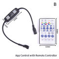 WS2812B Controller Bluetooth Music for LED Strip Light USB APP Remote Controller Encounter. 