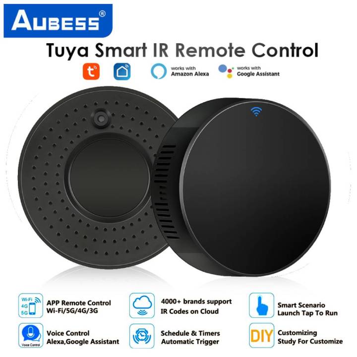 Aubess IR Remote Control Smart WiFi Universal Infrared Tuya for smart home Control for TV AUD Works with Amz Alexa Google Home