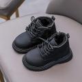 2022 Autumn Winter Boots for Kids Leather Shoes Thicken Warm Girl Snow Boot Cotton Shoes for Boy Sneakers.